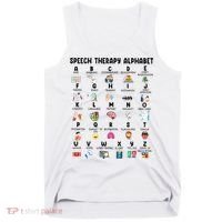 Abc Of Speech Therapy Alphabet Speech Language Pathologist Tank Top thumb 0
