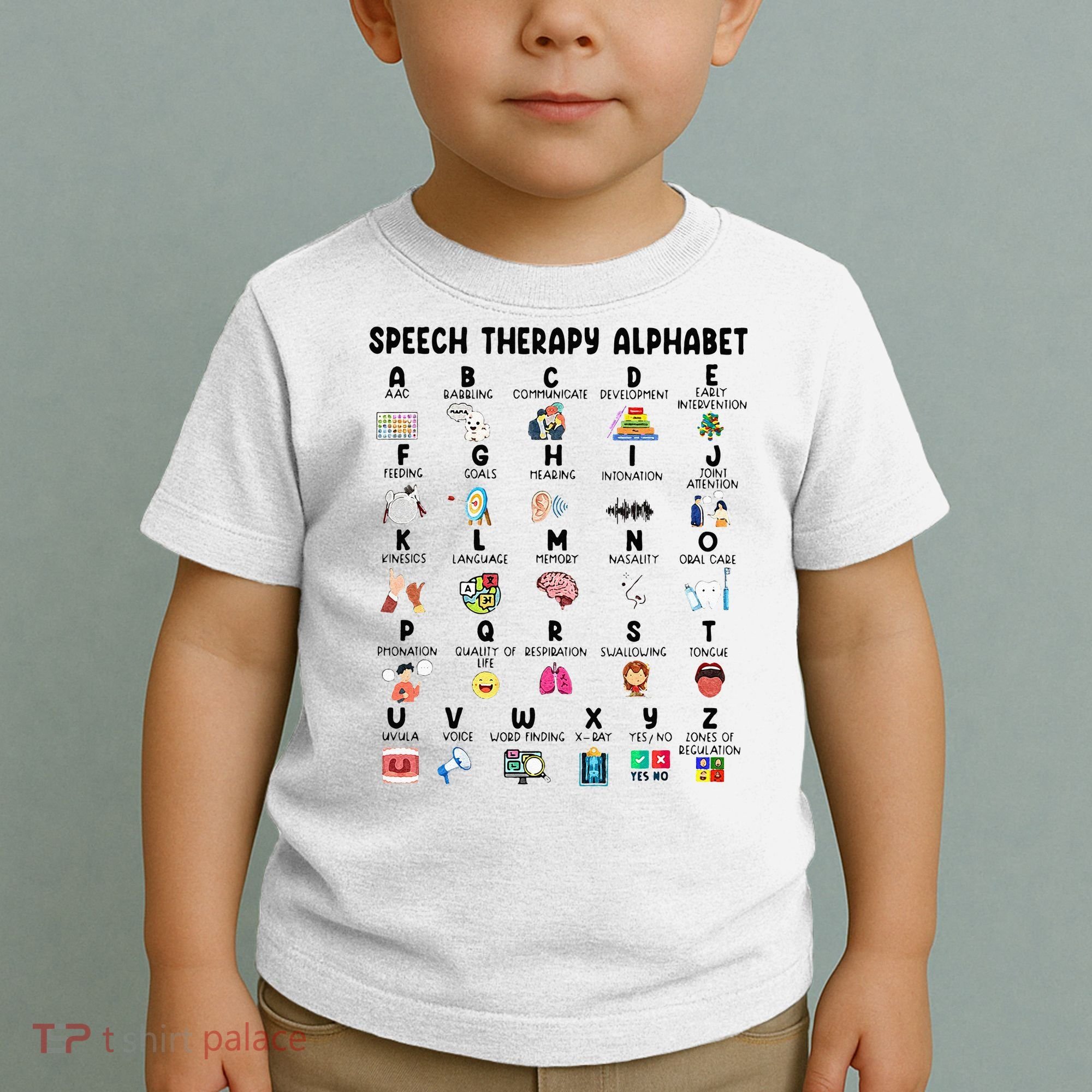 Abc Of Speech Therapy Alphabet Speech Language Pathologist Toddler T-Shirt