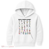 Abc Of Speech Therapy Alphabet Speech Language Pathologist Kids Hoodie thumb 0