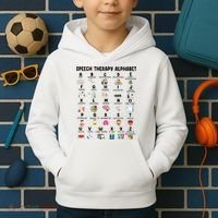 Abc Of Speech Therapy Alphabet Speech Language Pathologist Kids Hoodie thumb 2