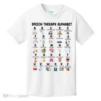Abc Of Speech Therapy Alphabet Speech Language Pathologist Kids T-Shirt thumb 0