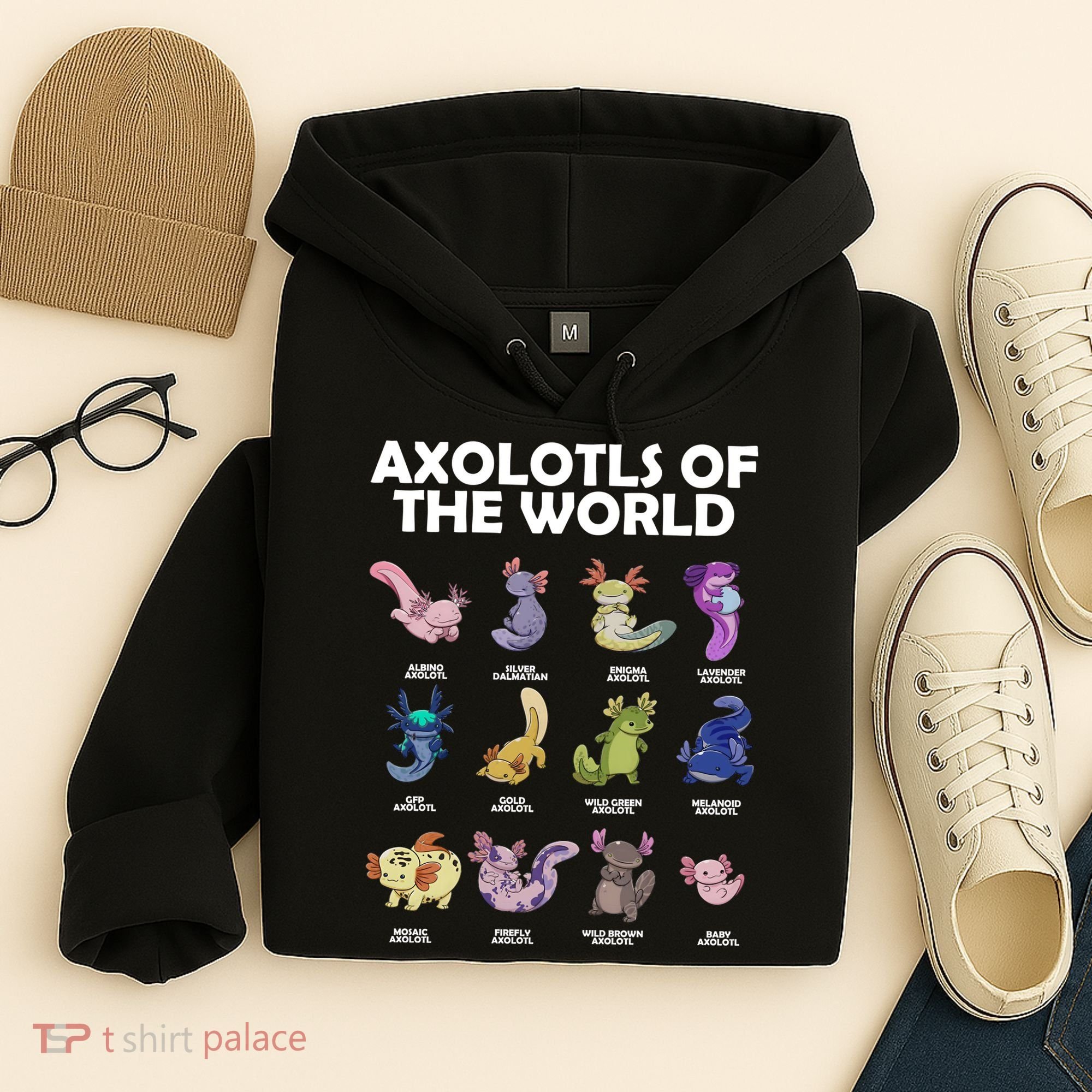 Axolotls Of The World Hoodie