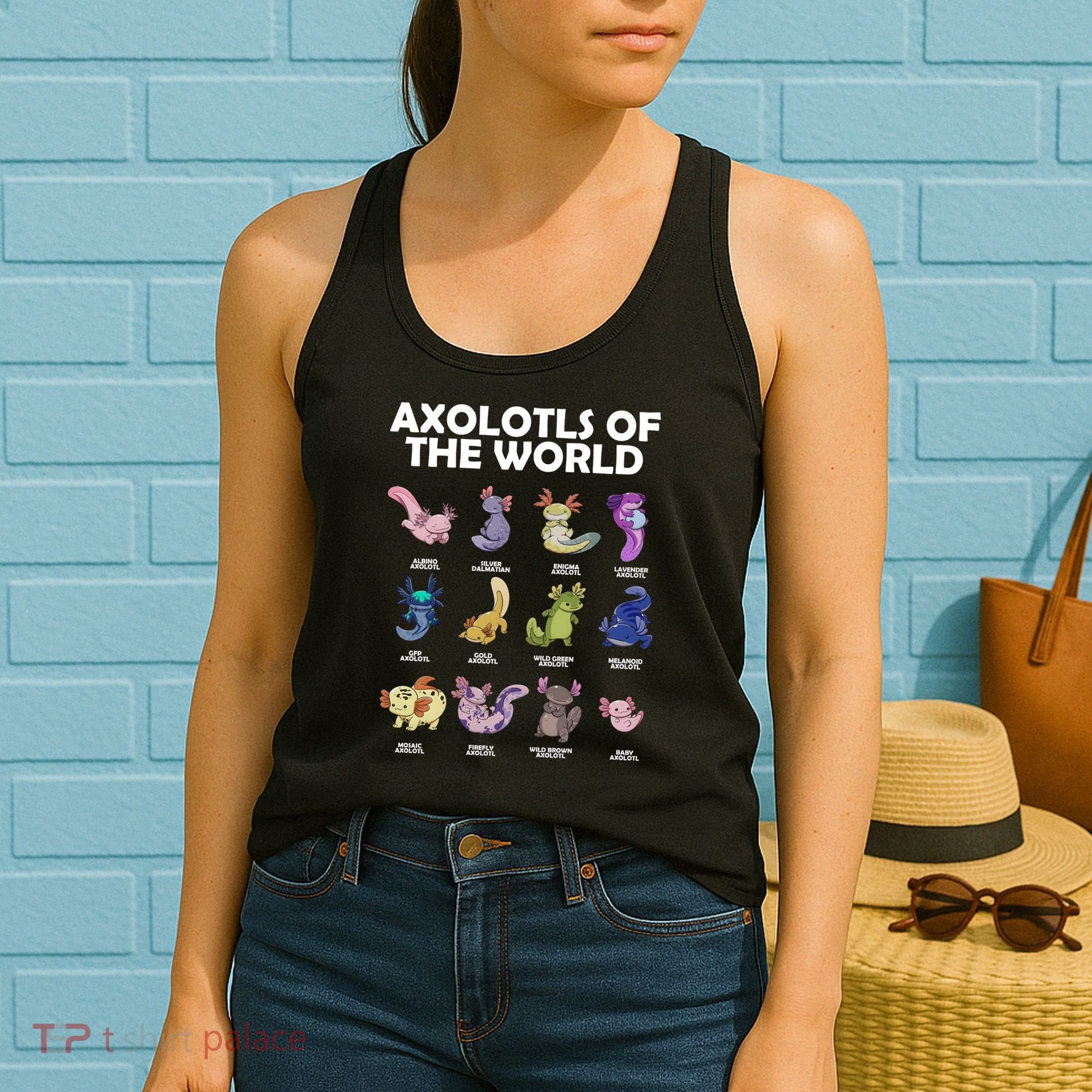 Axolotls Of The World Women's Tank Top