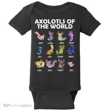 Axolotls Of The World Baby Bodysuit
