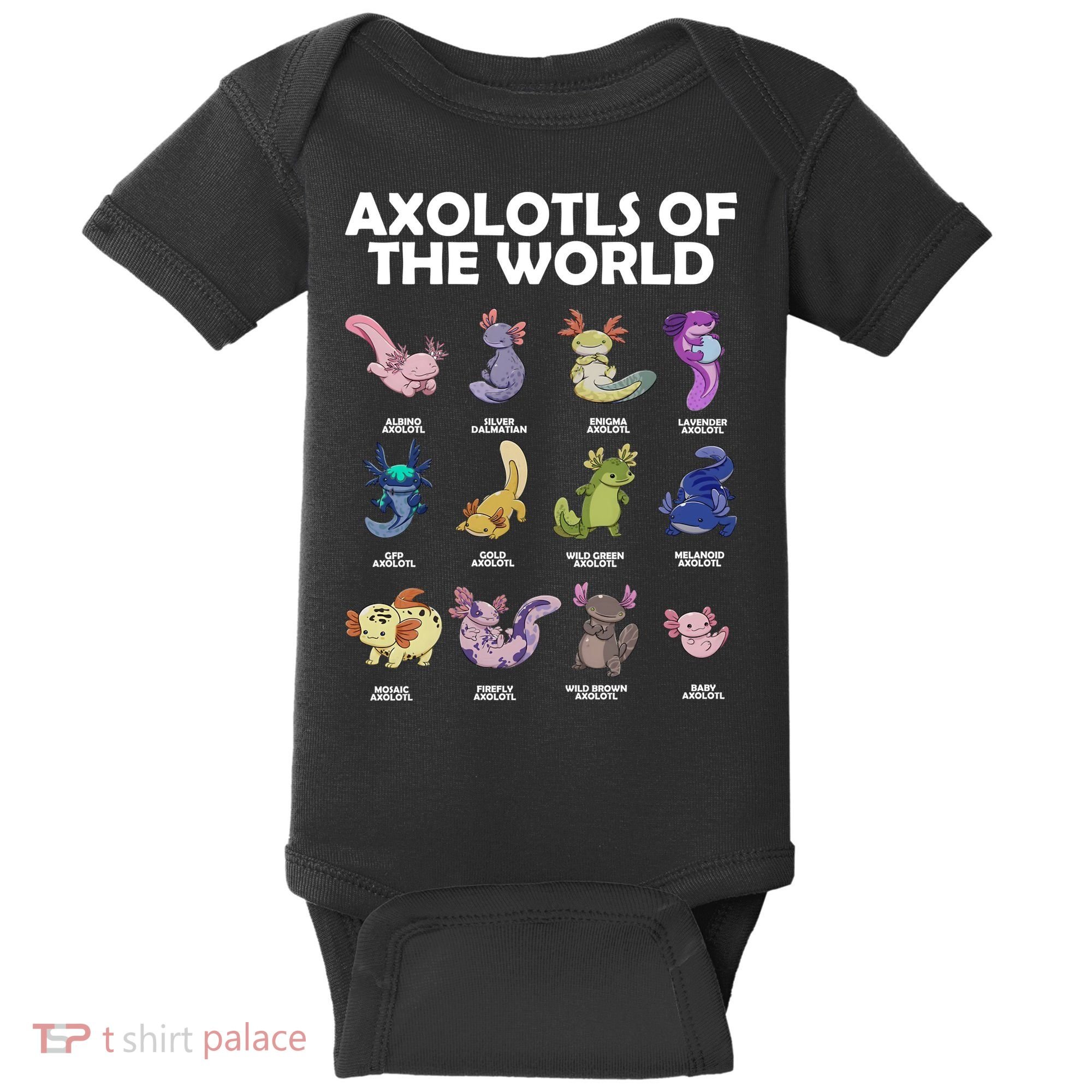 Axolotls Of The World Baby Bodysuit