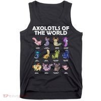 Axolotls Of The World Tank Top thumb 0