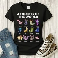 Axolotls Of The World Women's T-Shirt thumb 3