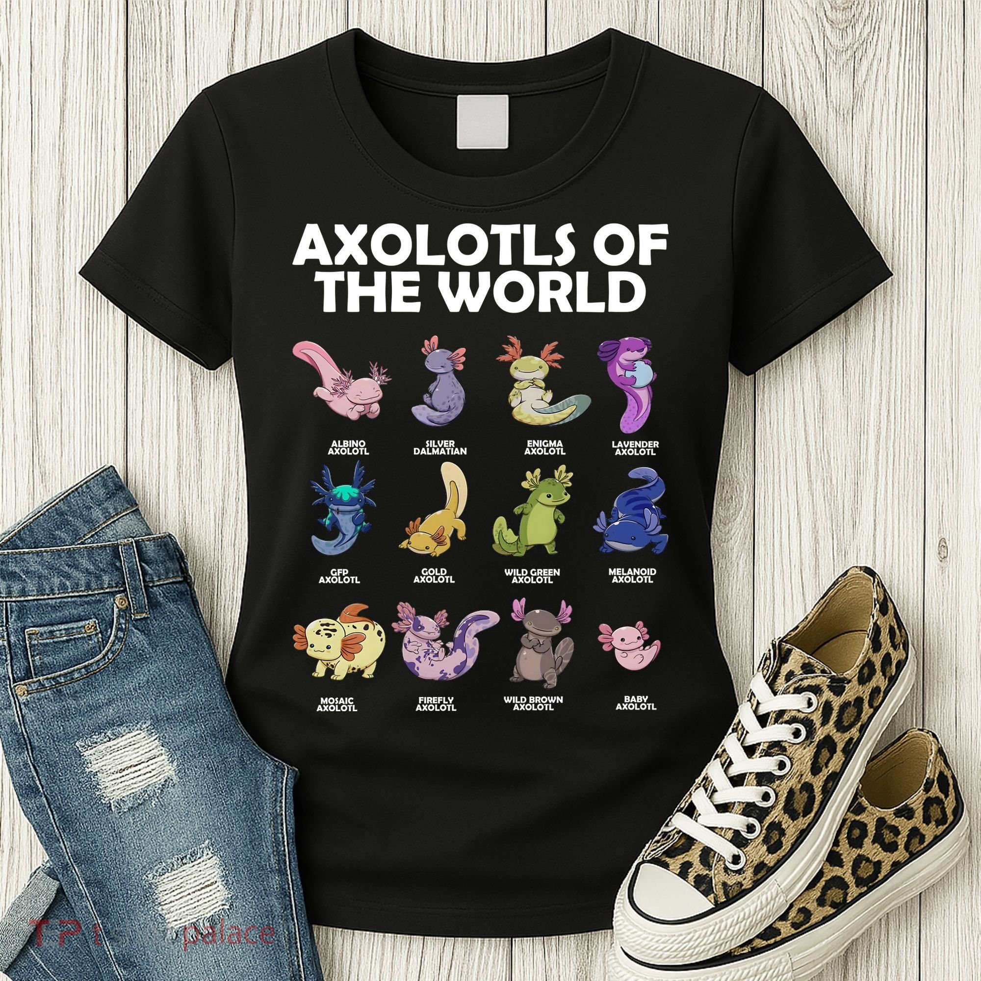 Axolotls Of The World Women's T-Shirt