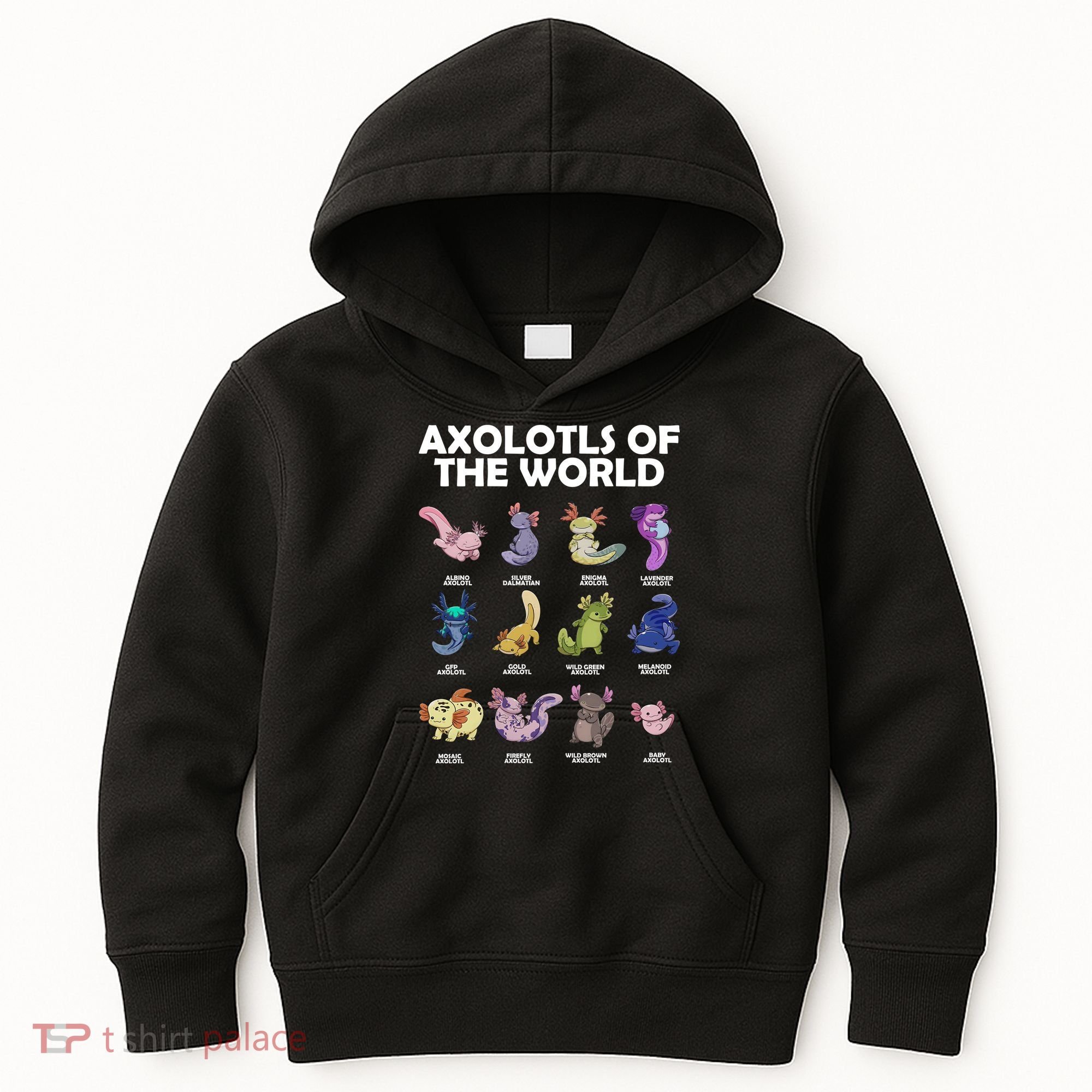 Axolotls Of The World Kids Hoodie