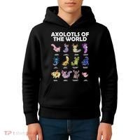 Axolotls Of The World Kids Hoodie thumb 4