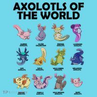 Axolotls Of The World T-Shirt thumb 6
