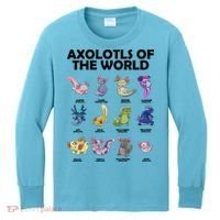 Axolotls Of The World Kids Long Sleeve Shirt thumb 0