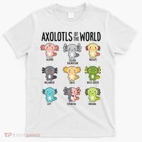 Axolotls Of The World Axolotl Amphibian Animal Lovers Kawaii T-Shirt thumb 0