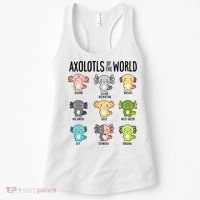 Axolotls Of The World Axolotl Amphibian Animal Lovers Kawaii Women's Tank Top thumb 0