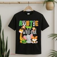 Auntie of the Wild One Zoo Theme Birthday Safari Animals T-Shirt thumb 2