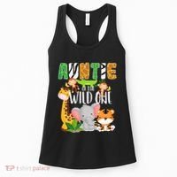 Auntie of the Wild One Zoo Theme Birthday Safari Animals Women's Tank Top thumb 0