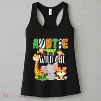 Auntie of the Wild One Zoo Theme Birthday Safari Animals Women's Tank Top thumb 3