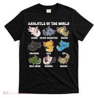 Axolotls Of The World Sweet Animals Kawaii Axolotl  T-Shirt thumb 0