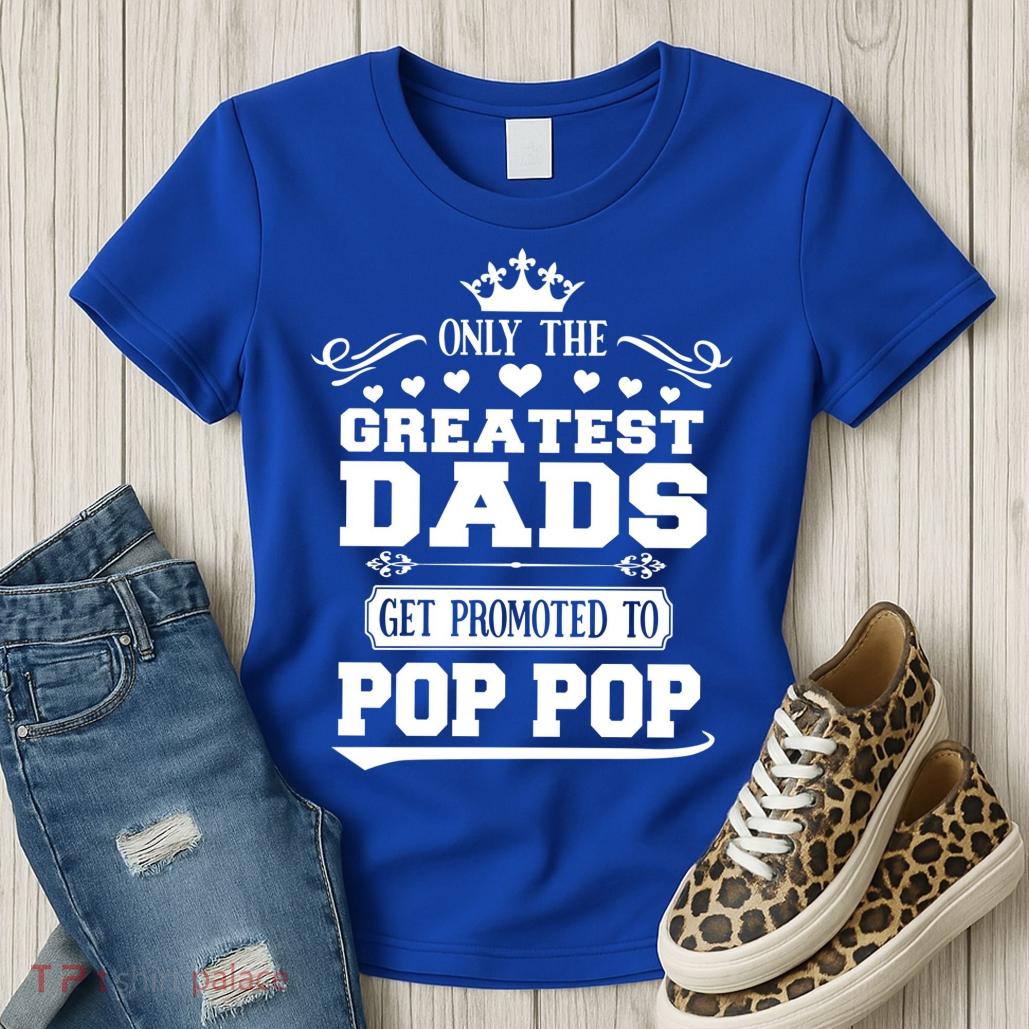Awesome Only The Greatest Dads Get Promoted To Pop Pop Gift Women's T-Shirt