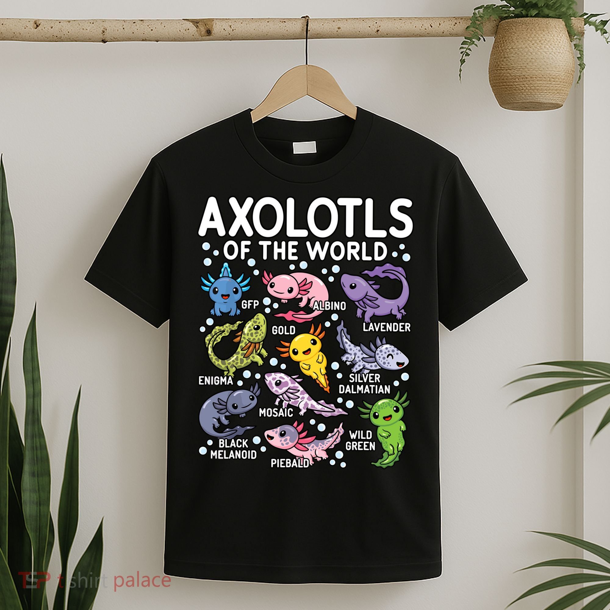 Axolotls Of The World Cute Kawaii Axolotl T-Shirt