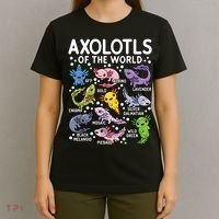 Axolotls Of The World Cute Kawaii Axolotl T-Shirt thumb 4