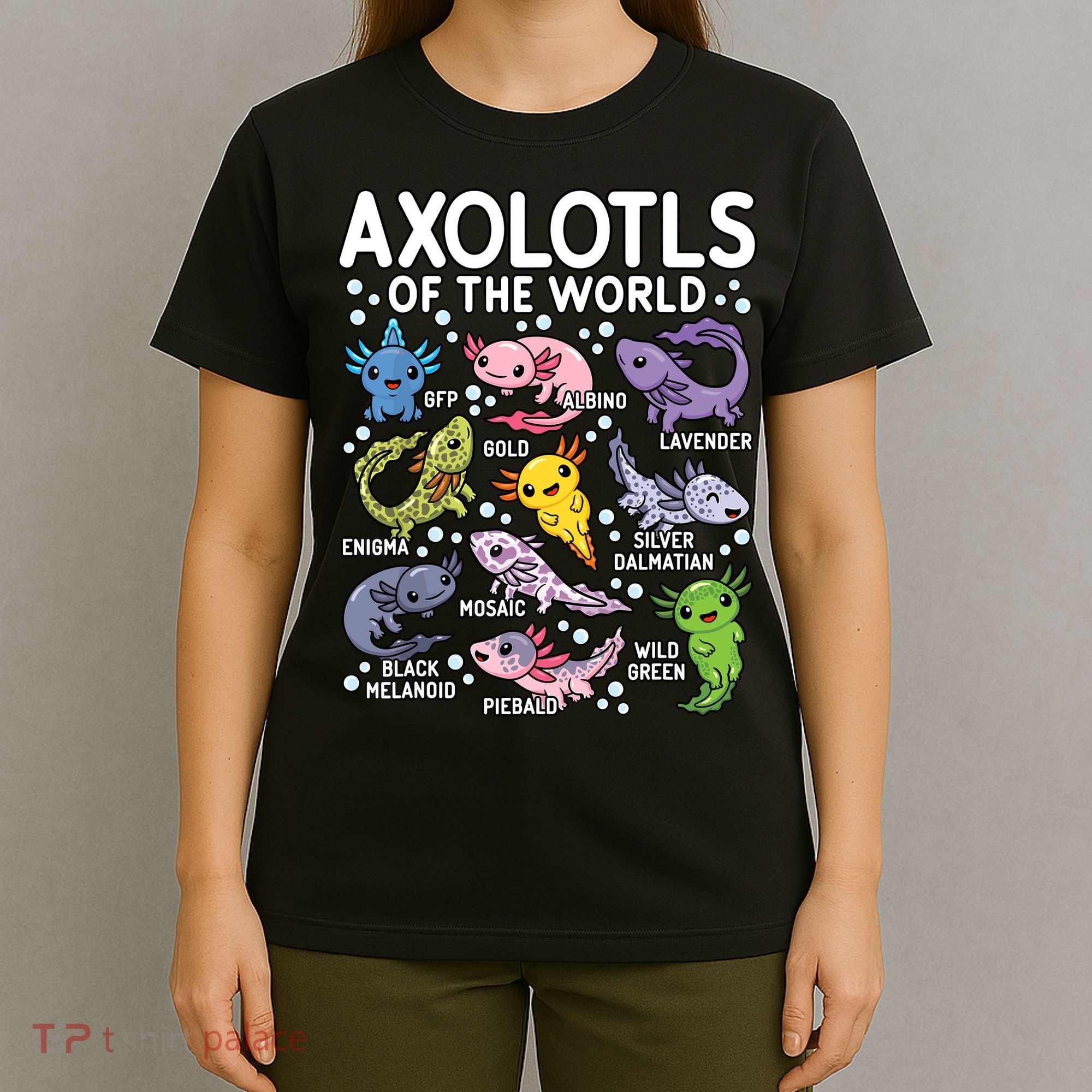Axolotls Of The World Cute Kawaii Axolotl T-Shirt
