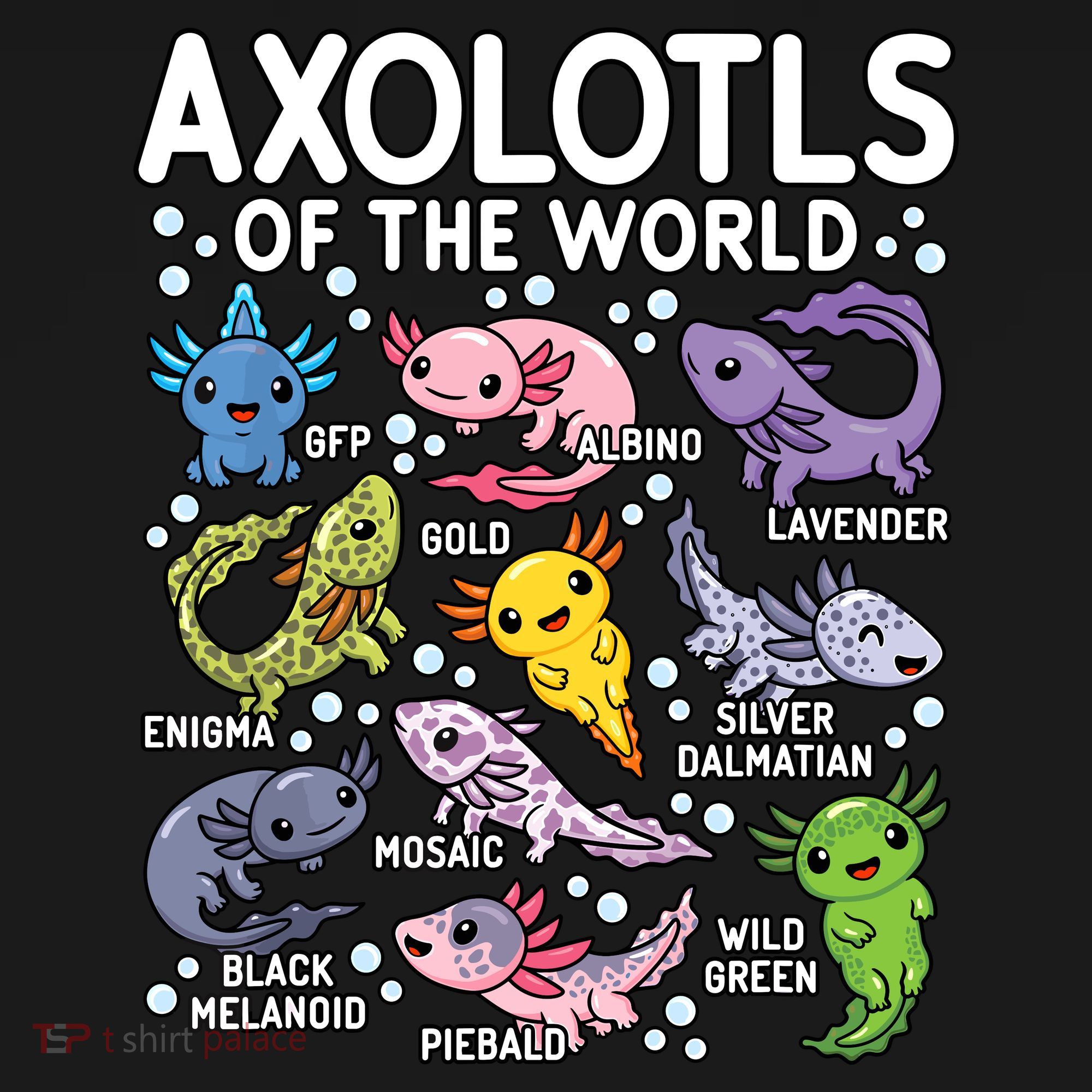 Axolotls Of The World Cute Kawaii Axolotl Women's Hoodie