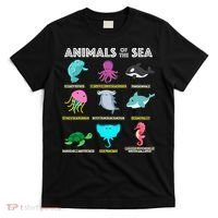 Animals Of The World Sea Creatures Funny Ocean Humor Meme T-Shirt thumb 0