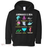 Animals Of The World Sea Creatures Funny Ocean Humor Meme Toddler Hoodie thumb 0