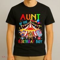 Aunt Of The Birthday Carnival Circus Themed Family Bday T-Shirt thumb 3