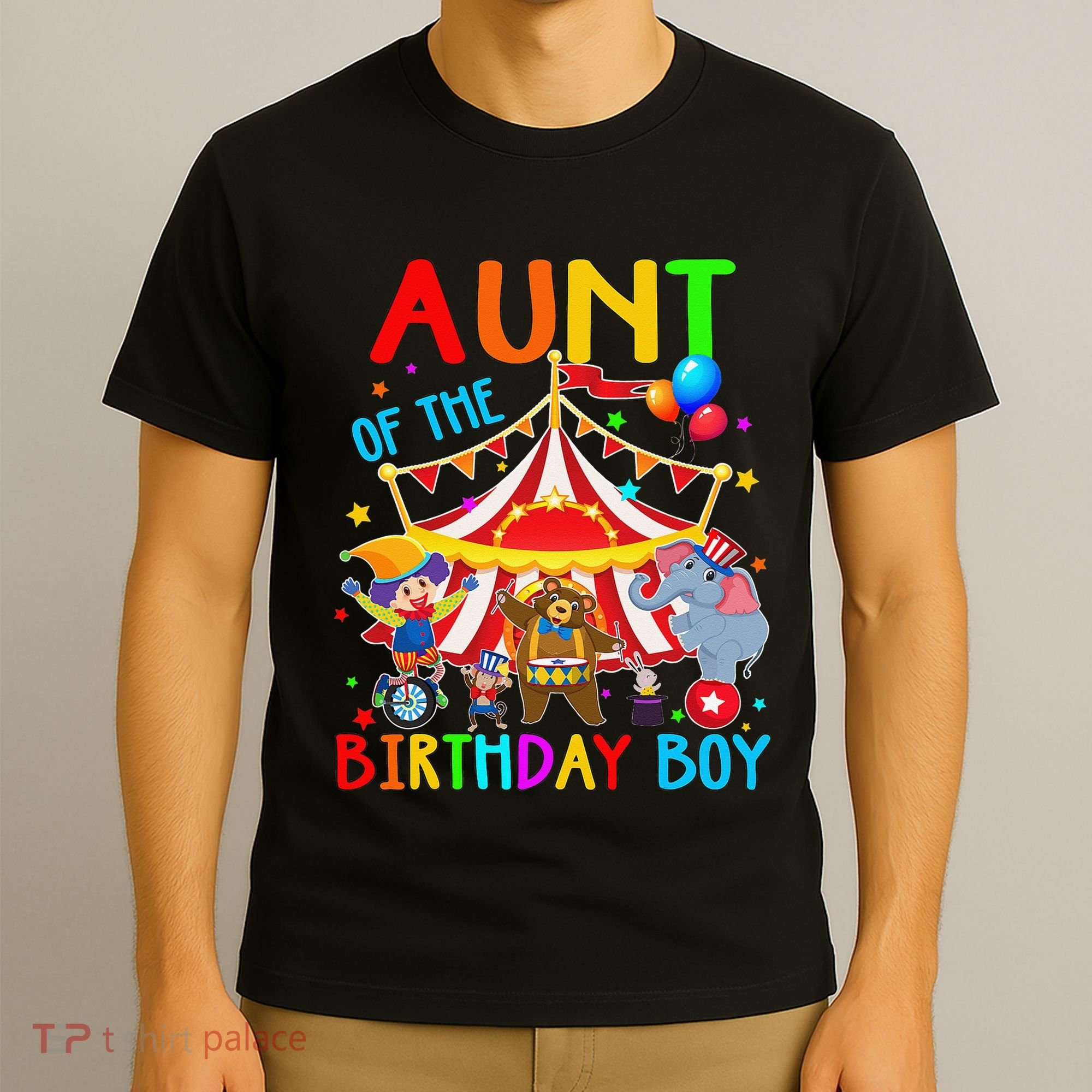 Aunt Of The Birthday Carnival Circus Themed Family Bday T-Shirt