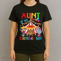 Aunt Of The Birthday Carnival Circus Themed Family Bday T-Shirt thumb 4