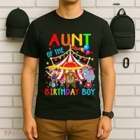 Aunt Of The Birthday Carnival Circus Themed Family Bday T-Shirt thumb 6