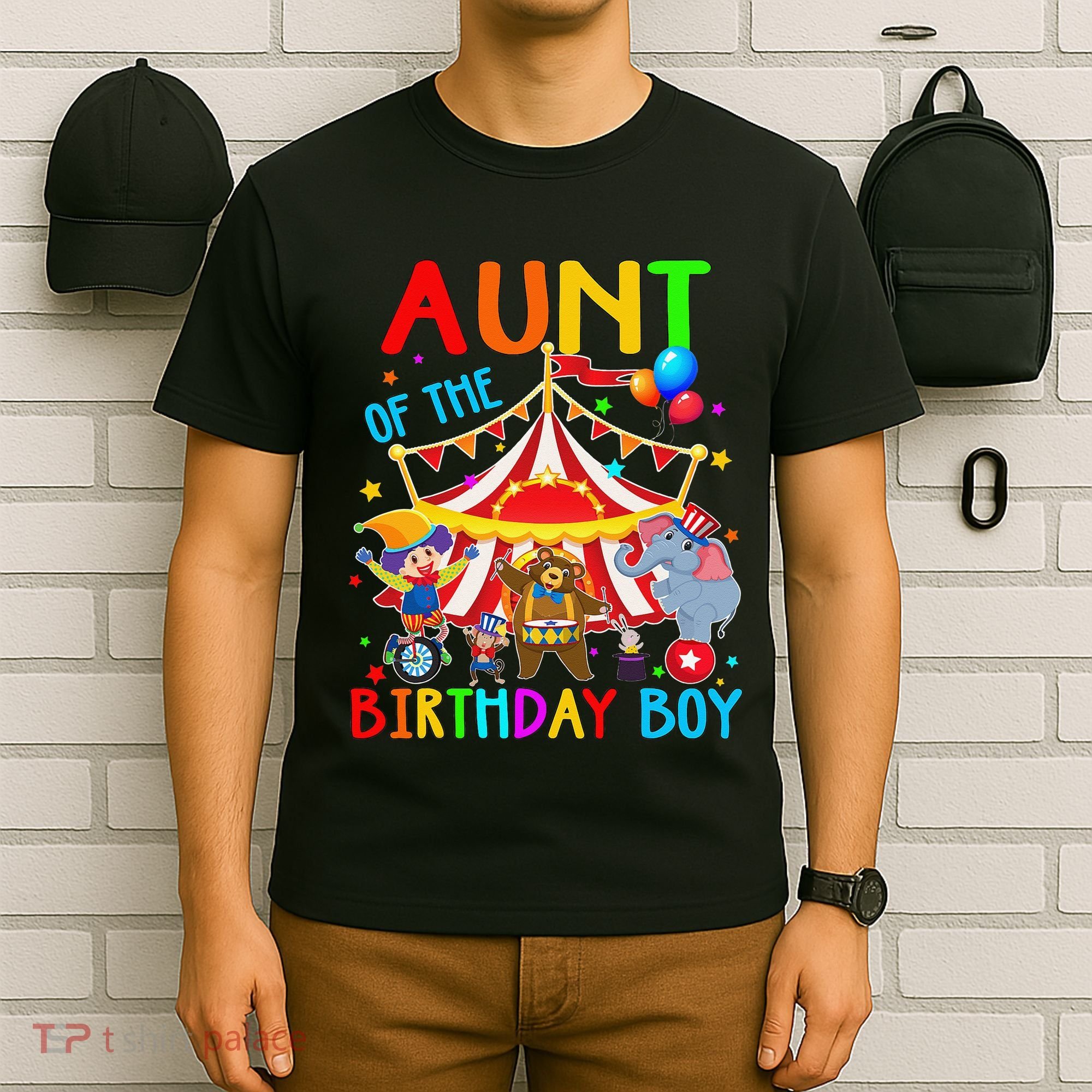 Aunt Of The Birthday Carnival Circus Themed Family Bday T-Shirt