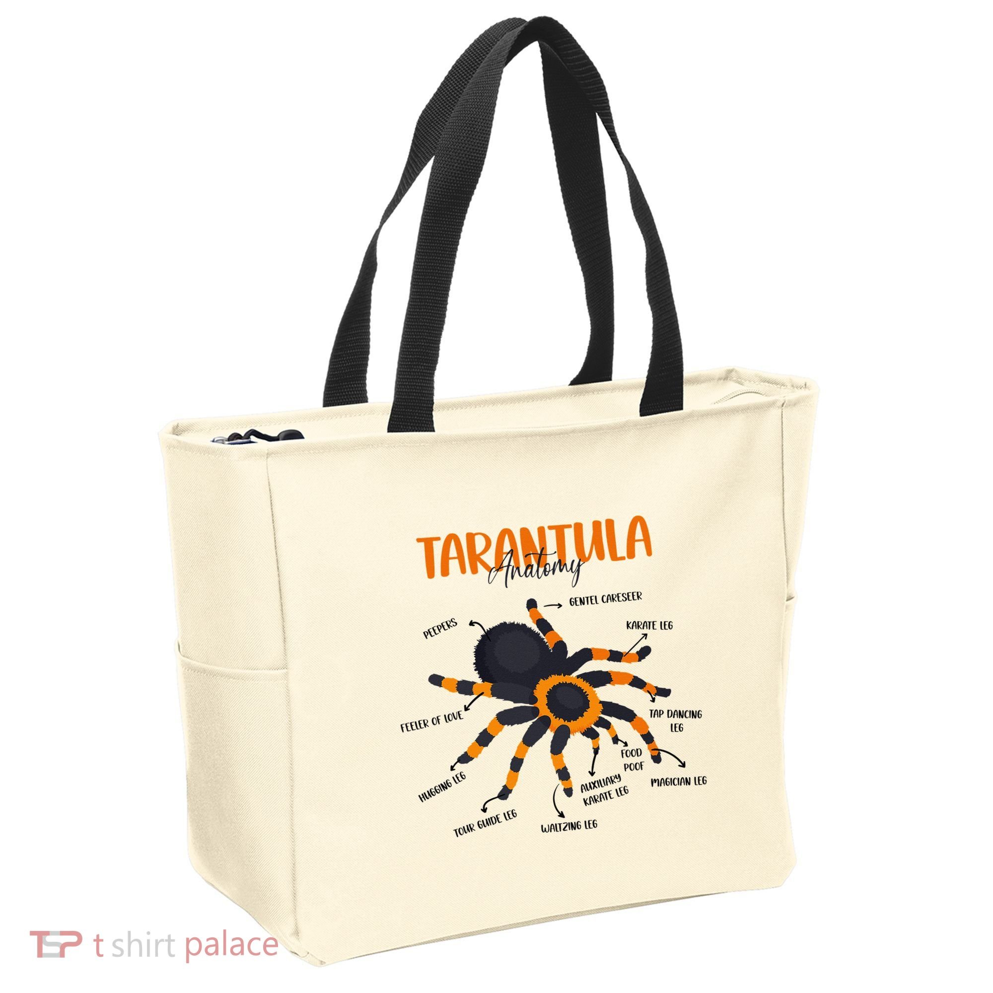 Anatomy Of Tarantula Spider Arthropod Arachnid Arachnophile Tote Bag