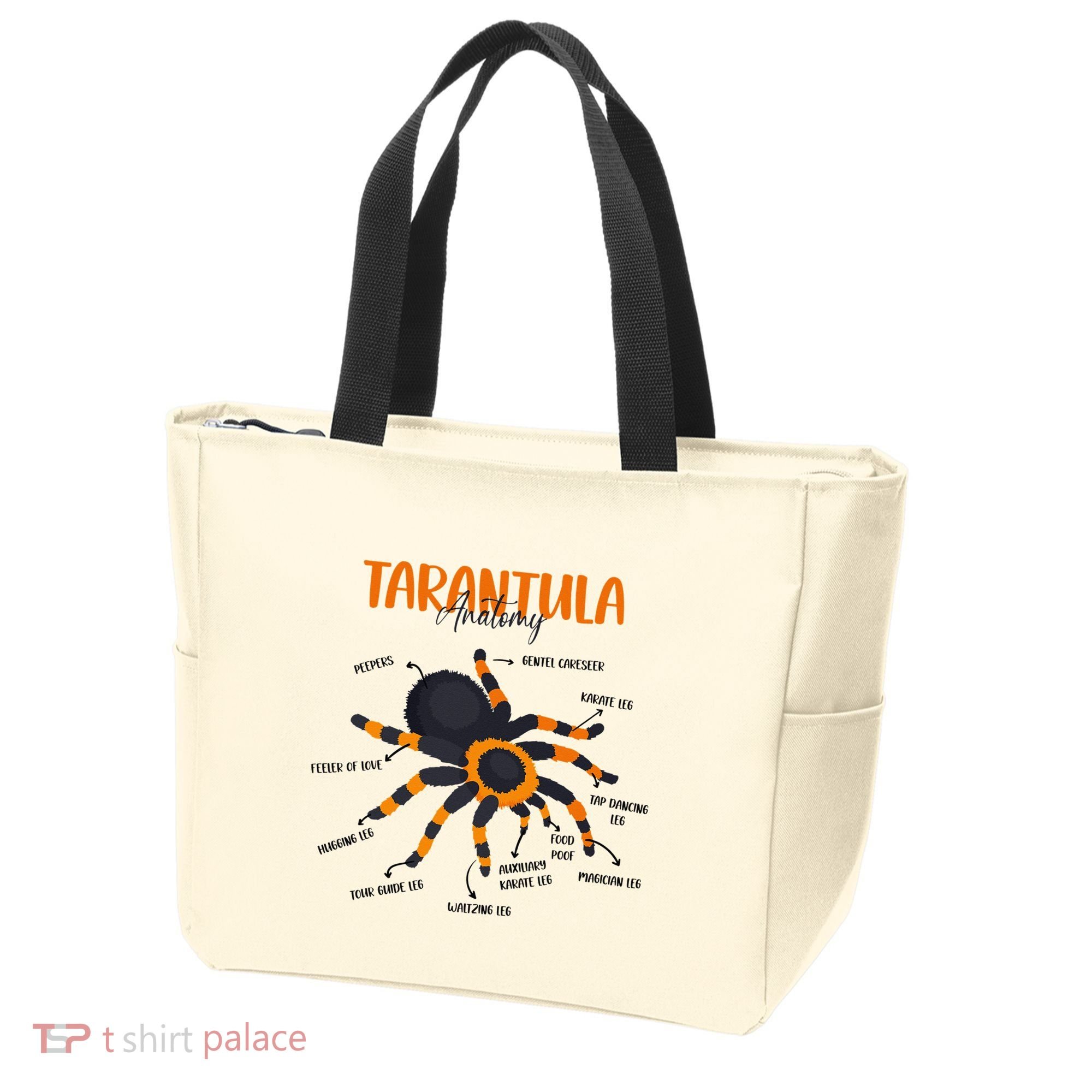 Anatomy Of Tarantula Spider Arthropod Arachnid Arachnophile Tote Bag