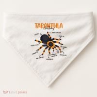 Anatomy Of Tarantula Spider Arthropod Arachnid Arachnophile USA-Made Doggie Bandana thumb 0