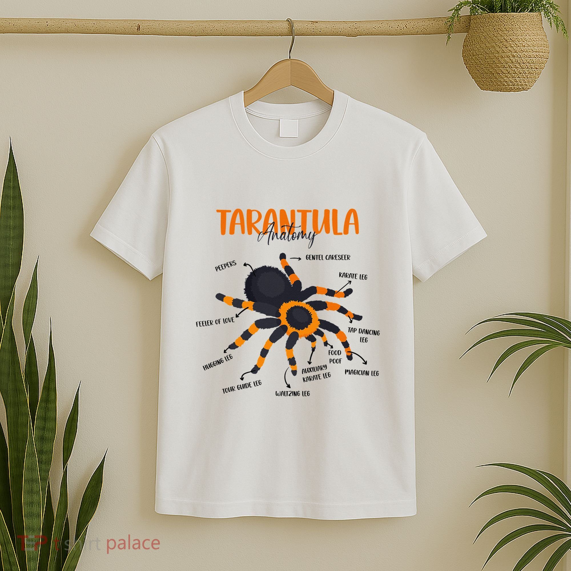 Anatomy Of Tarantula Spider Arthropod Arachnid Arachnophile T-Shirt