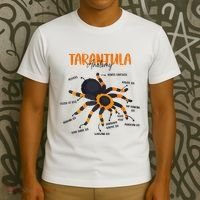 Anatomy Of Tarantula Spider Arthropod Arachnid Arachnophile T-Shirt thumb 3