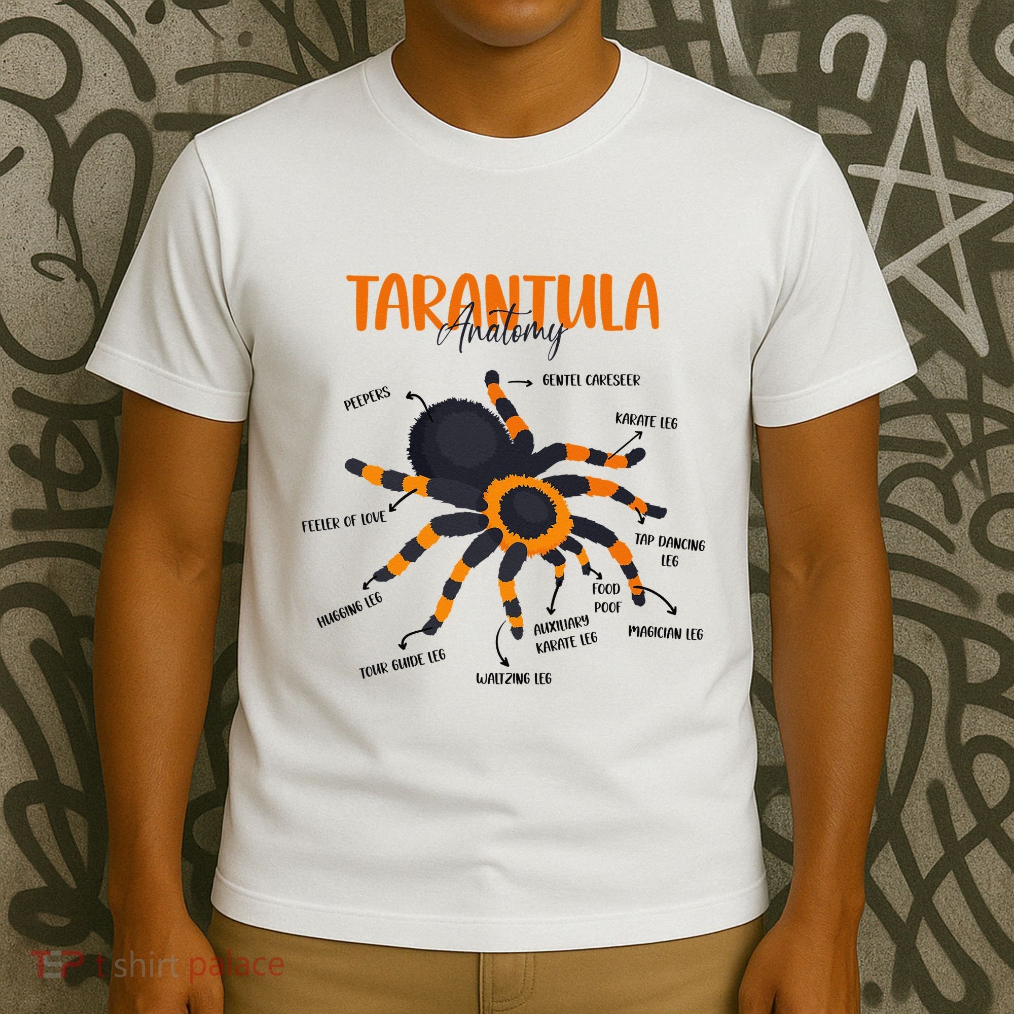 Anatomy Of Tarantula Spider Arthropod Arachnid Arachnophile T-Shirt