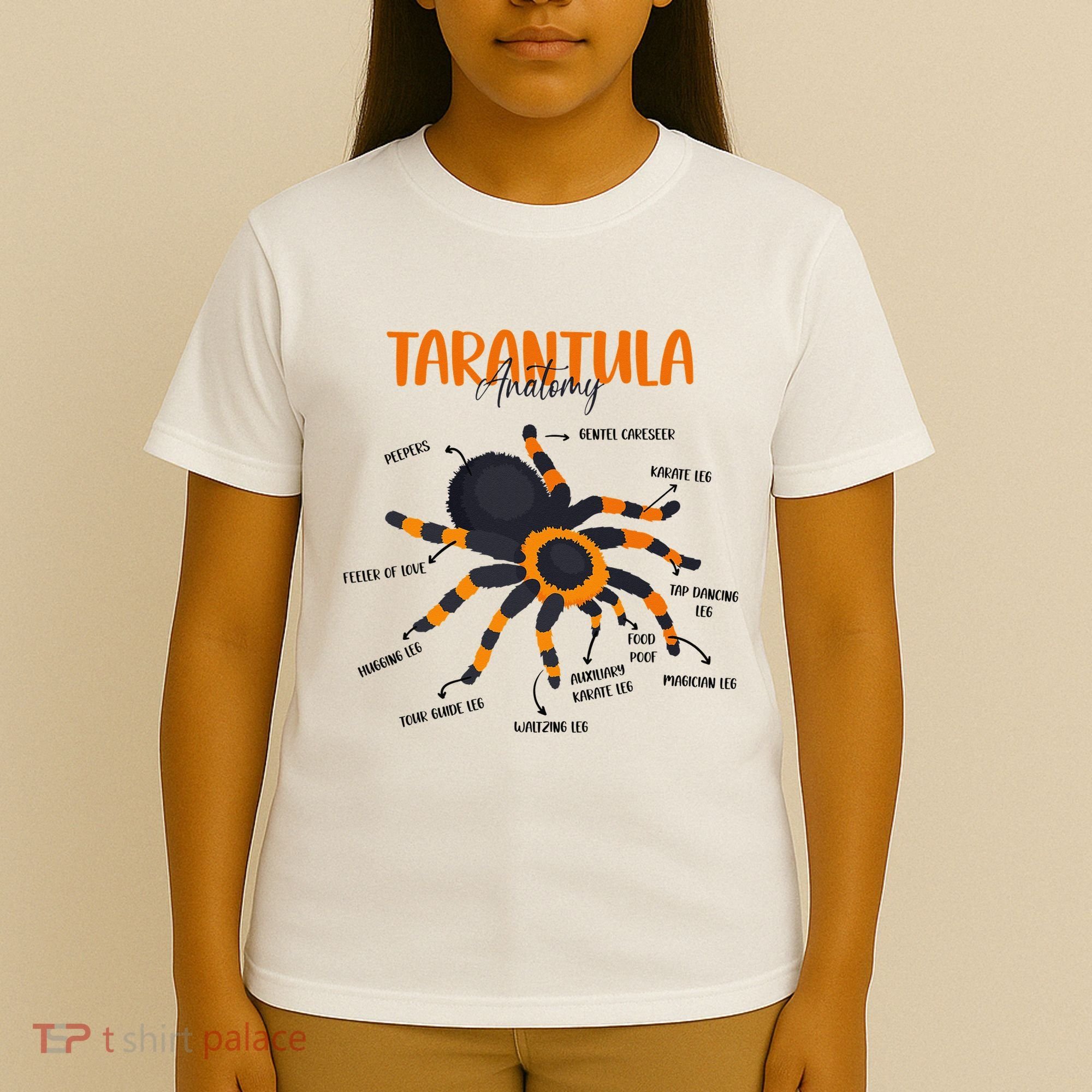 Anatomy Of Tarantula Spider Arthropod Arachnid Arachnophile T-Shirt