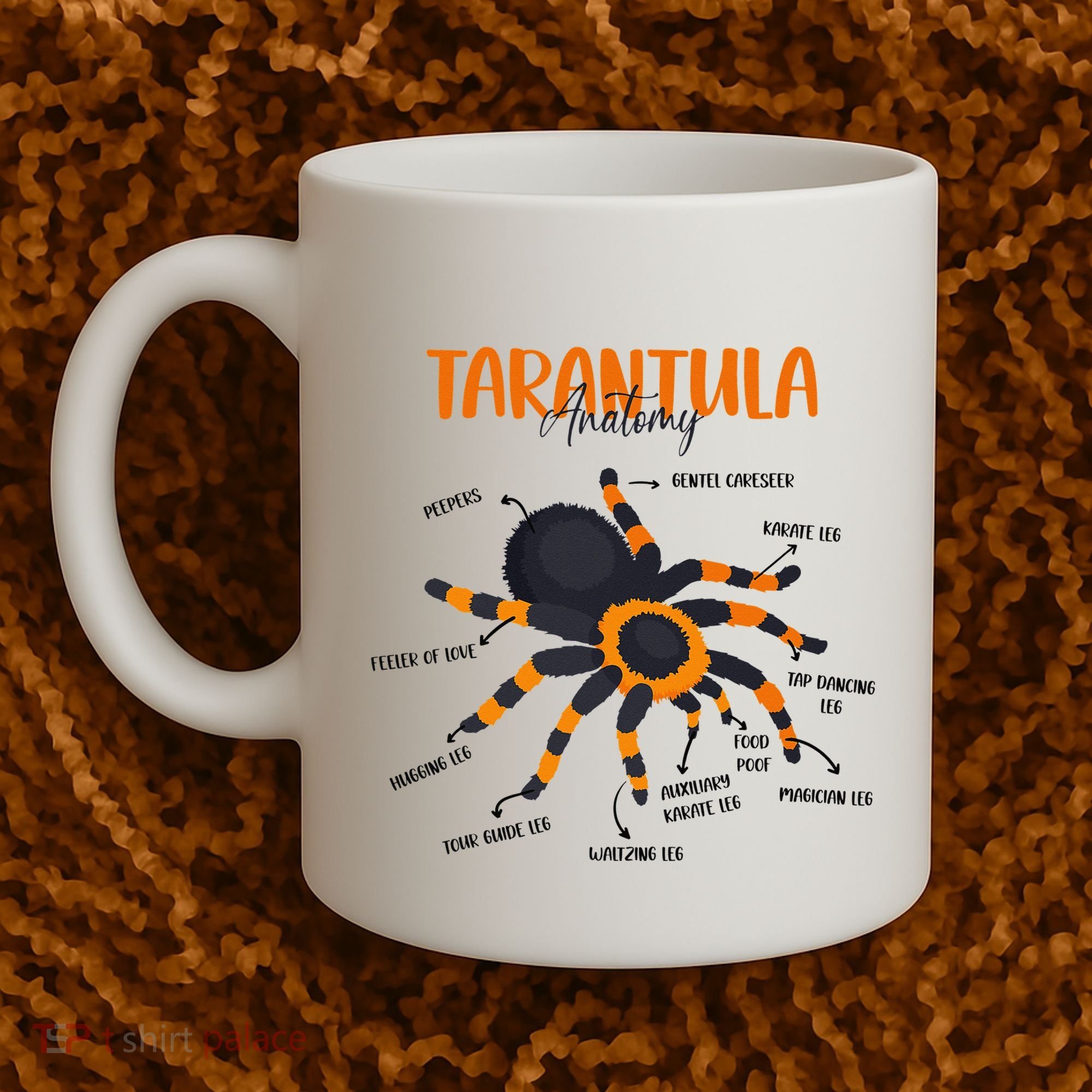 Anatomy Of Tarantula Spider Arthropod Arachnid Arachnophile Coffee Mug