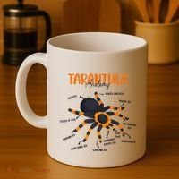 Anatomy Of Tarantula Spider Arthropod Arachnid Arachnophile Coffee Mug thumb 4