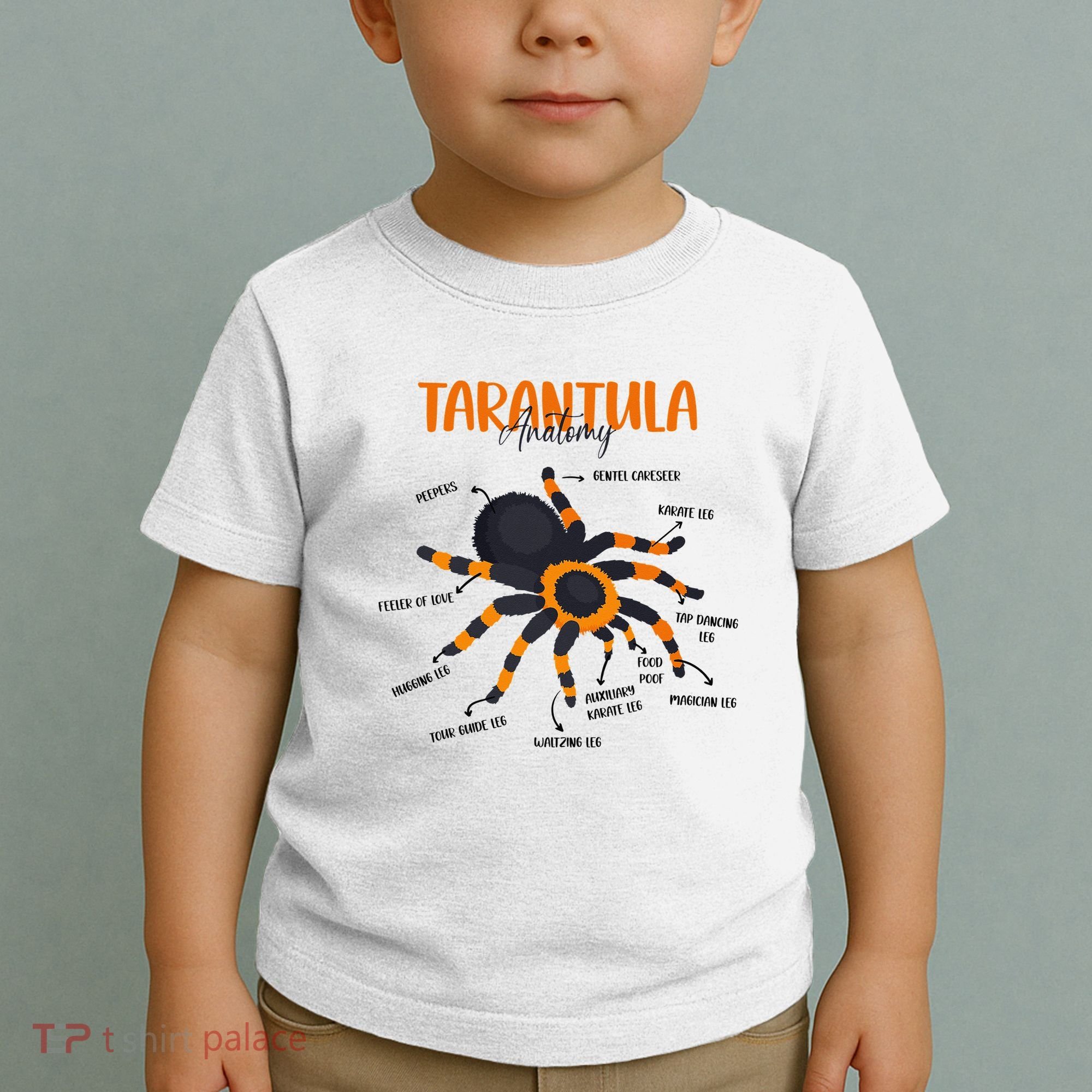 Anatomy Of Tarantula Spider Arthropod Arachnid Arachnophile Toddler T-Shirt