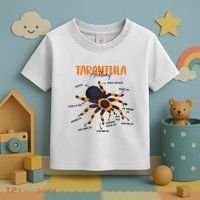 Anatomy Of Tarantula Spider Arthropod Arachnid Arachnophile Toddler T-Shirt thumb 3