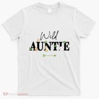 Auntie Of The Wild One Zoo Birthday Safari Jungle Animal T-Shirt thumb 0