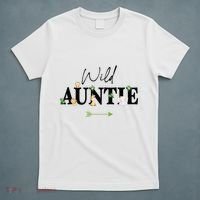 Auntie Of The Wild One Zoo Birthday Safari Jungle Animal T-Shirt thumb 5
