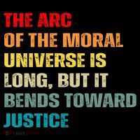 Arc Of Th Moral Universe Is Long But It Bends Toward Justice Cool Gift Coffee Mug thumb 5