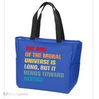 Arc Of Th Moral Universe Is Long But It Bends Toward Justice Cool Gift Tote Bag thumb 3