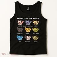 Axolotl of The World Gift Cute Axolotl Tank Top thumb 2